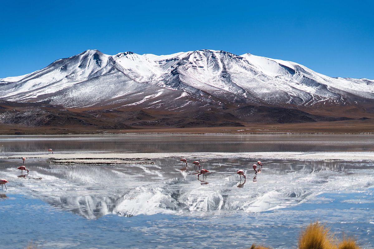 Reflections over the Salar de Uyuni, Bolivia